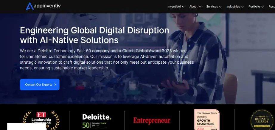 Appinventiv - Chatbot Development Companies in India