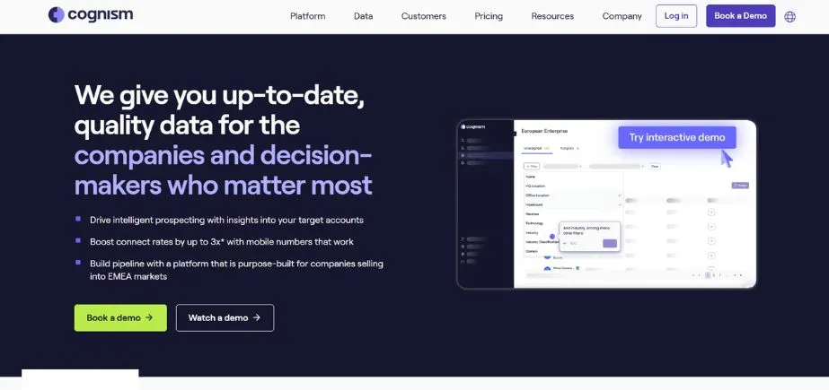 Cognism - Lead Generation Tools