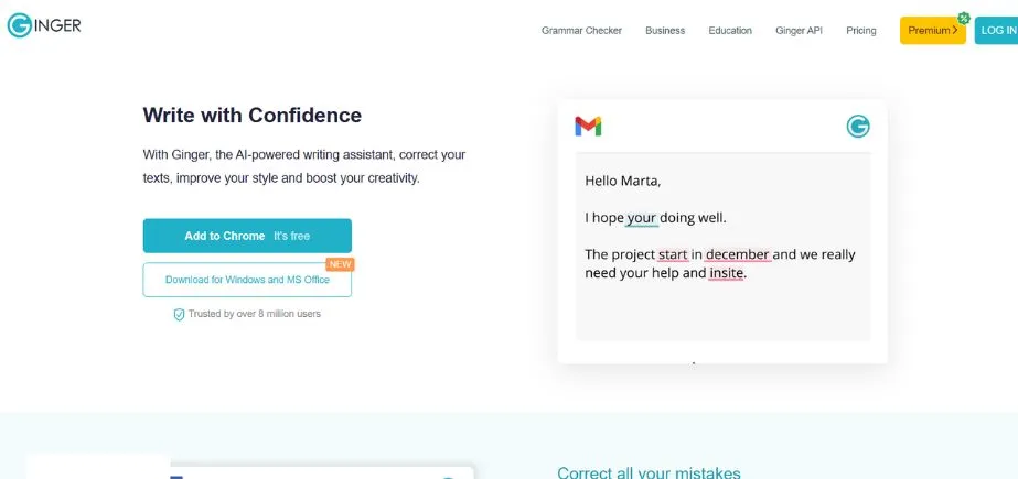 Ginger Software - Writing and Editing Apps