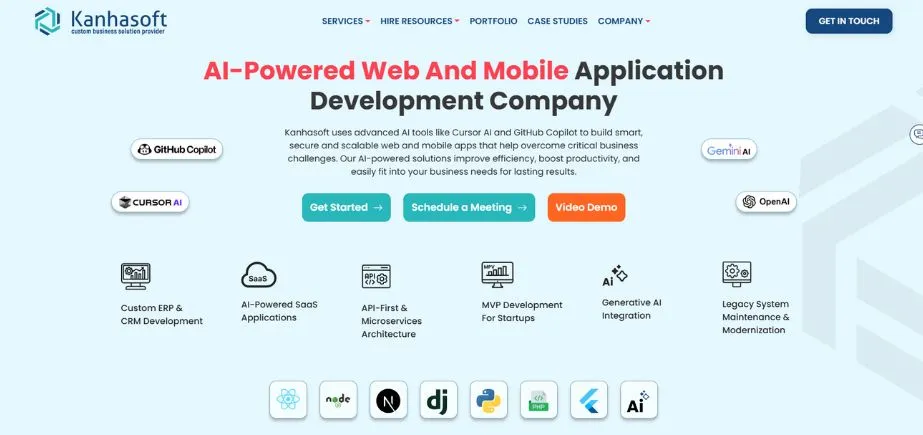KanhaSoft - Custom AI Software Development Companies in India