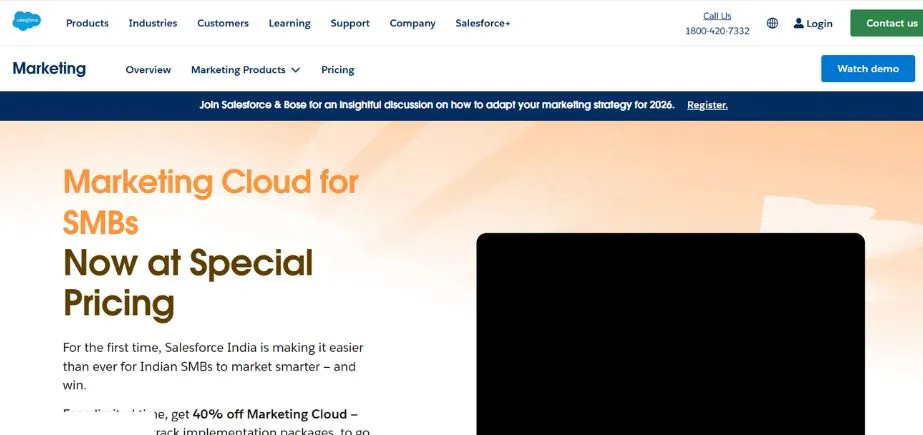 Salesforce Marketing Cloud - Lead Generation Tools