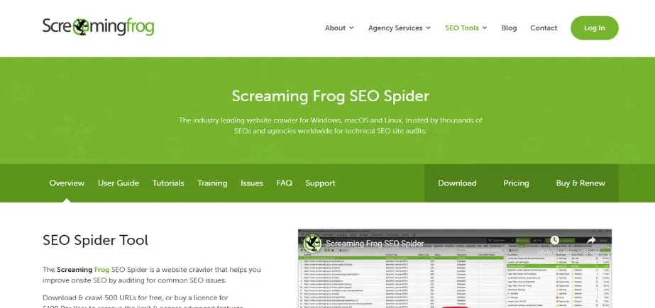 Screaming Frog SEO Spider - SEO Tools