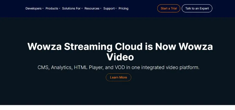 Wowza Streaming Cloud - OTT Software Solutions