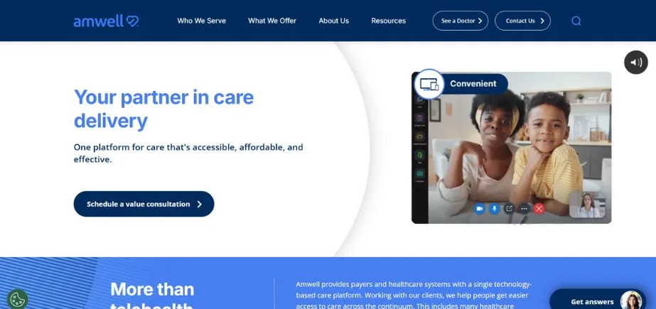 Virtual Consultation Platforms - amwell