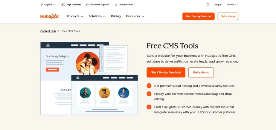 CMS Software - hubspot