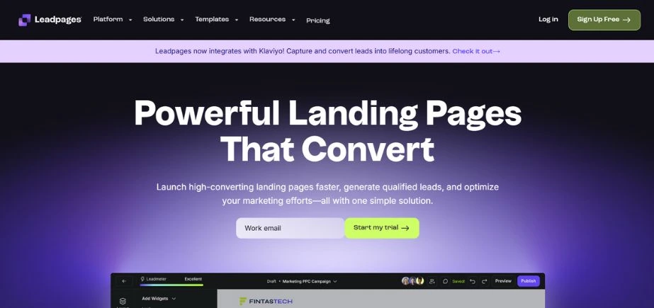 Landing Page Builders - leadpages