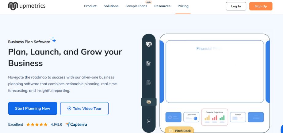AI Business Plan Generators - UPMETRICS