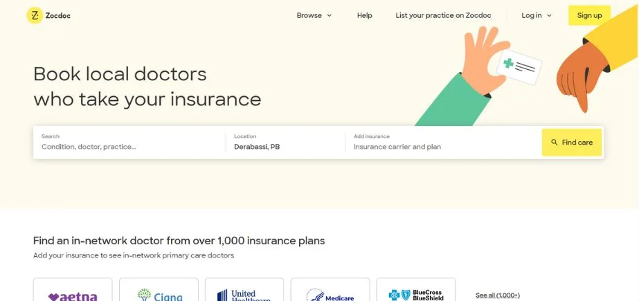 Virtual Consultation Platforms - zocdoc