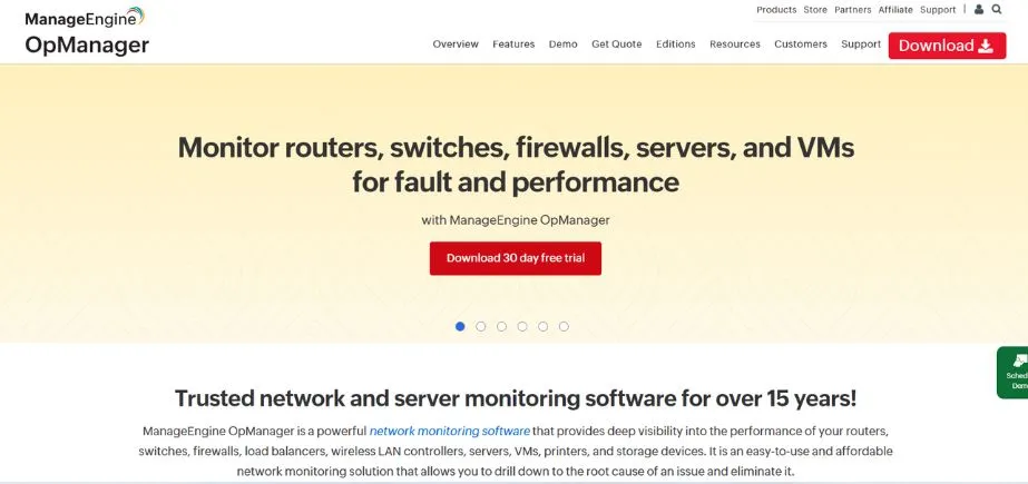 ManageEngine OpManager - Infrastructure Monitoring Tools