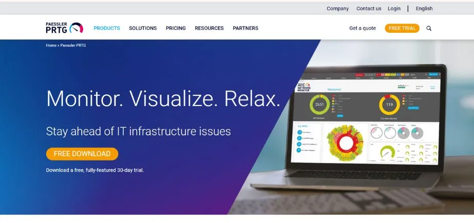 PRTG Network Monitor - Infrastructure Monitoring Tools