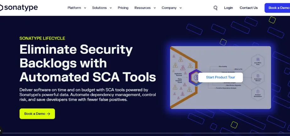 Sonatype Nexus Lifecycle - Software Supply Chain Security Tools
