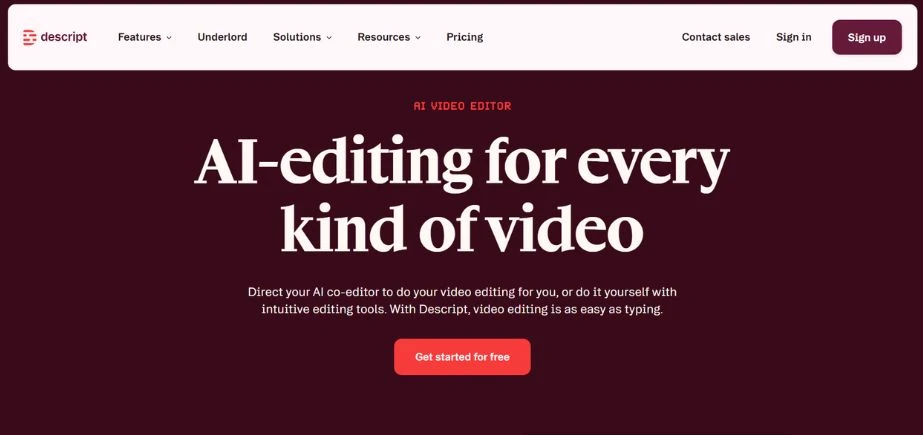 Best AI Tools - descript