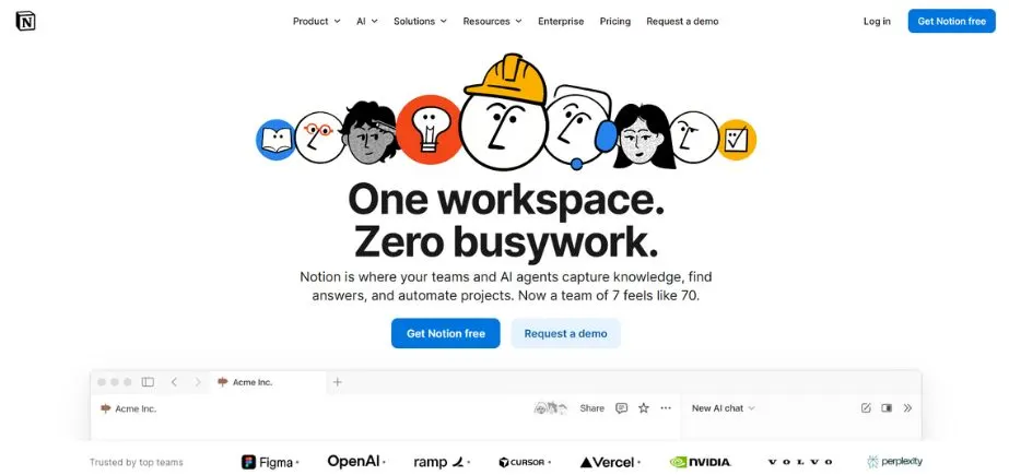 Best AI tools - notion