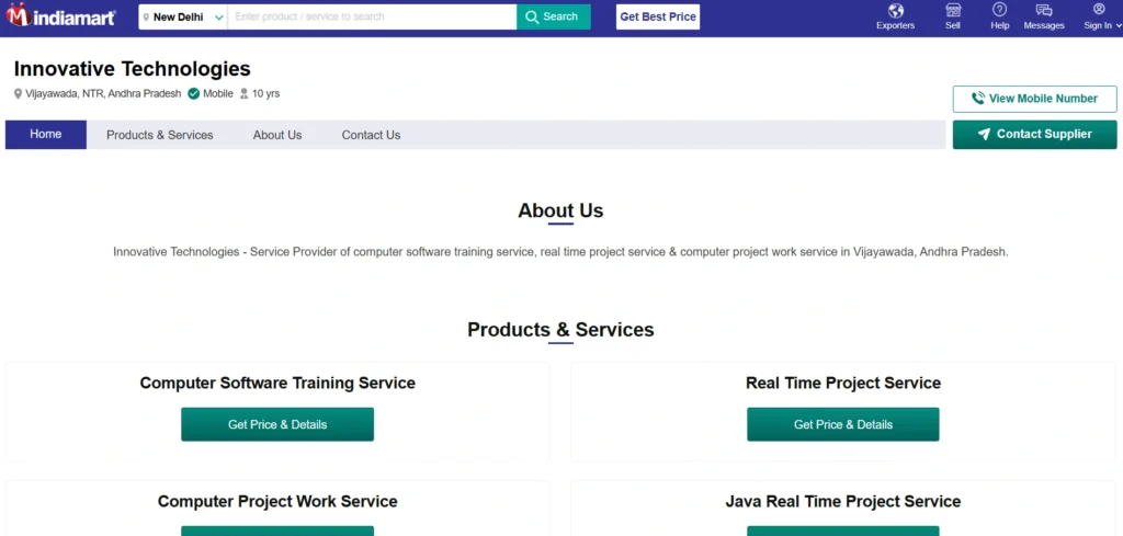 Software company in Vijayawada -Innovative Technologies Pvt Ltd
