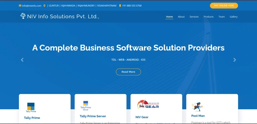 Software company in Vijayawada - NIV Info Solutions Pvt Ltd - VIJAYAWADA