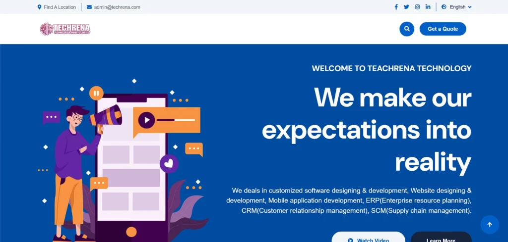 software company in indore - TECHRENA TECHNOLOGIES PRIVATE LIMITED