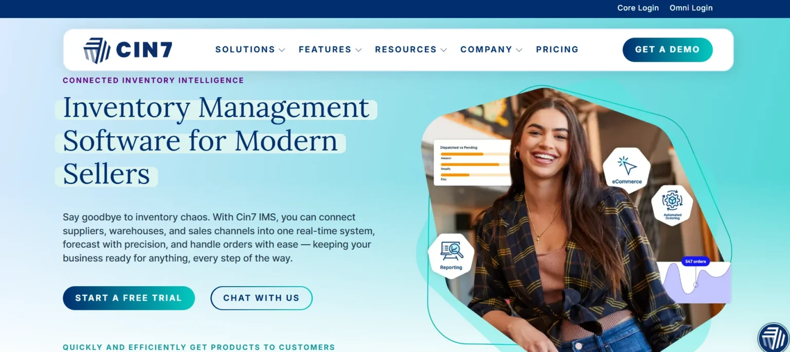 Cin7 Core -inventory management software for small business
