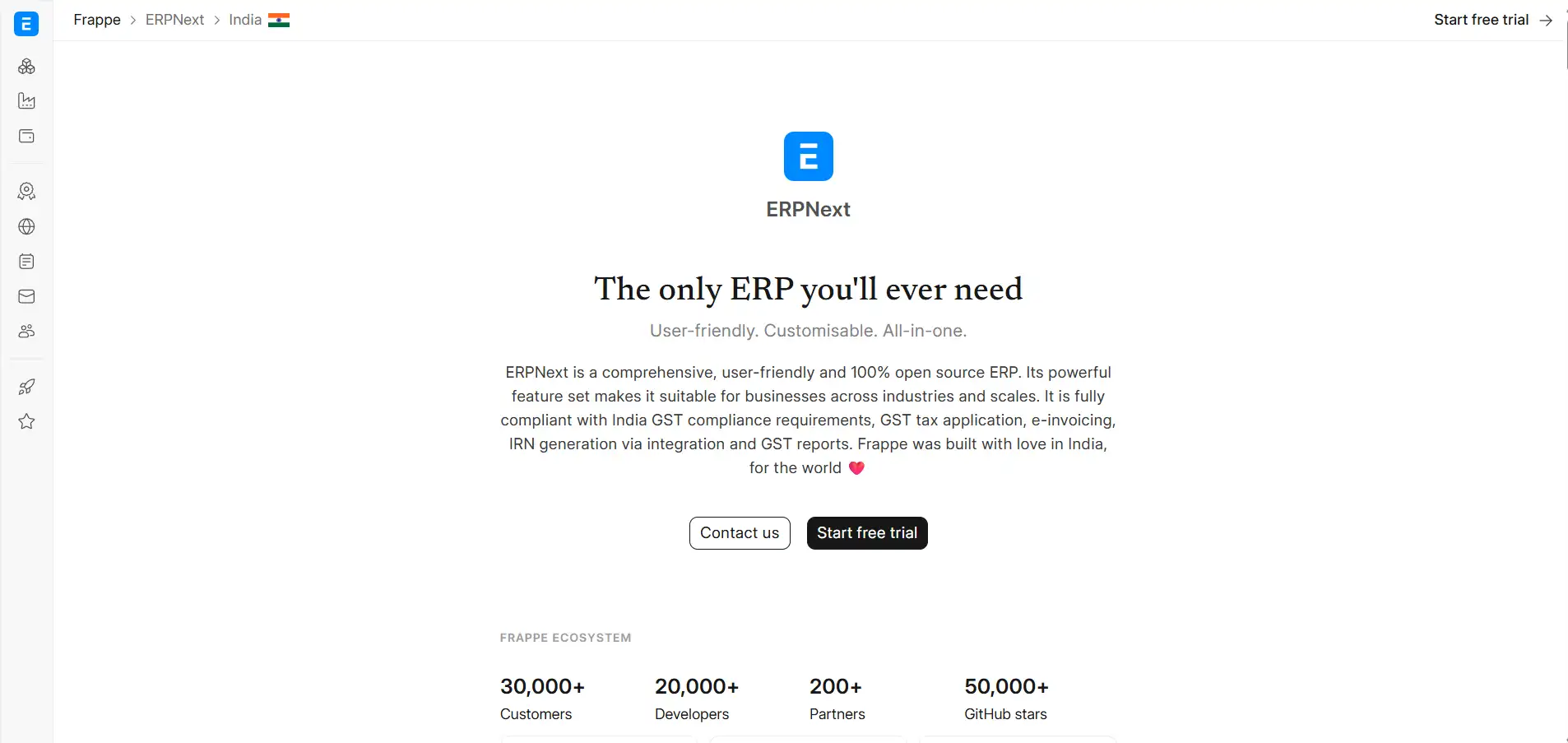 ERPNext -inventory management software for small business