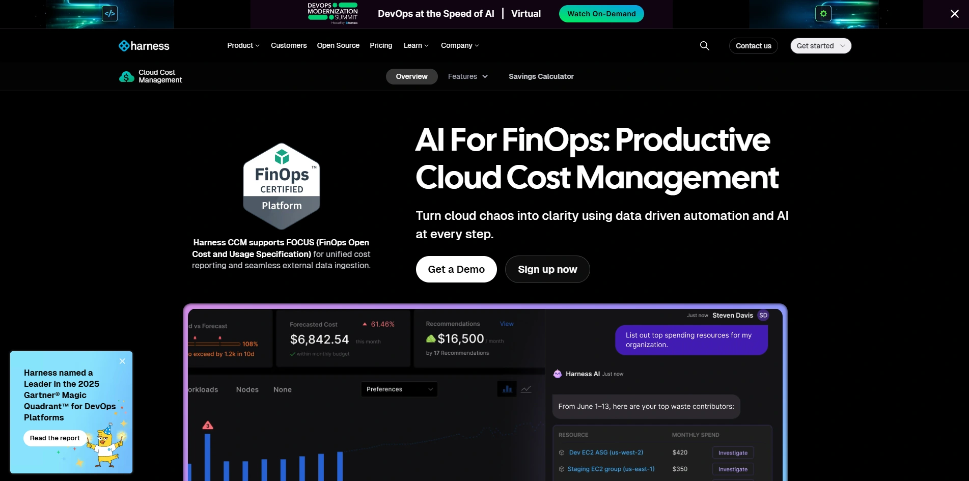 cloud cost management tools-Harness Cloud Cost Management