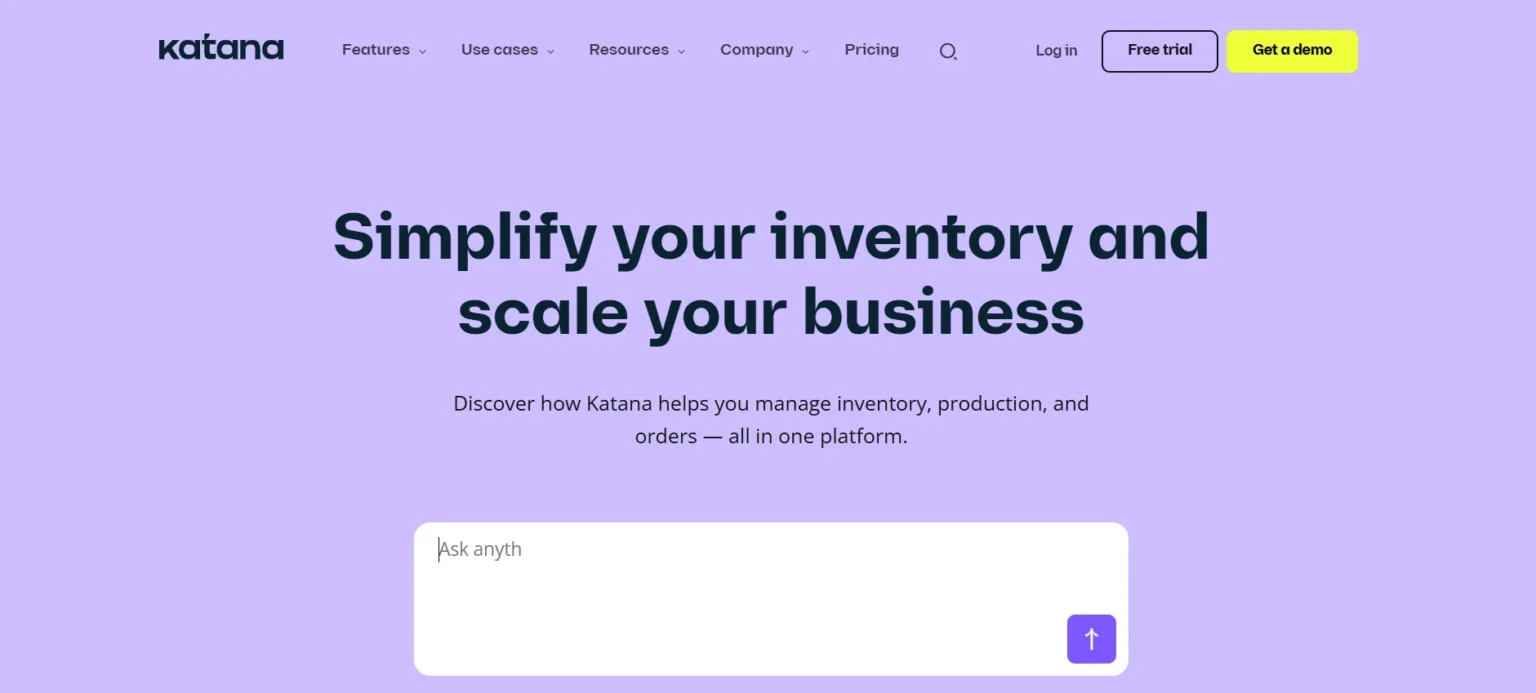 Katana MRP -inventory management software for small business