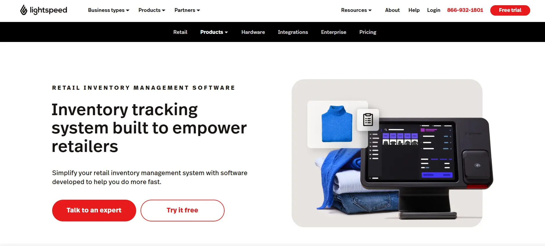Lightspeed Retail -inventory management software for small business