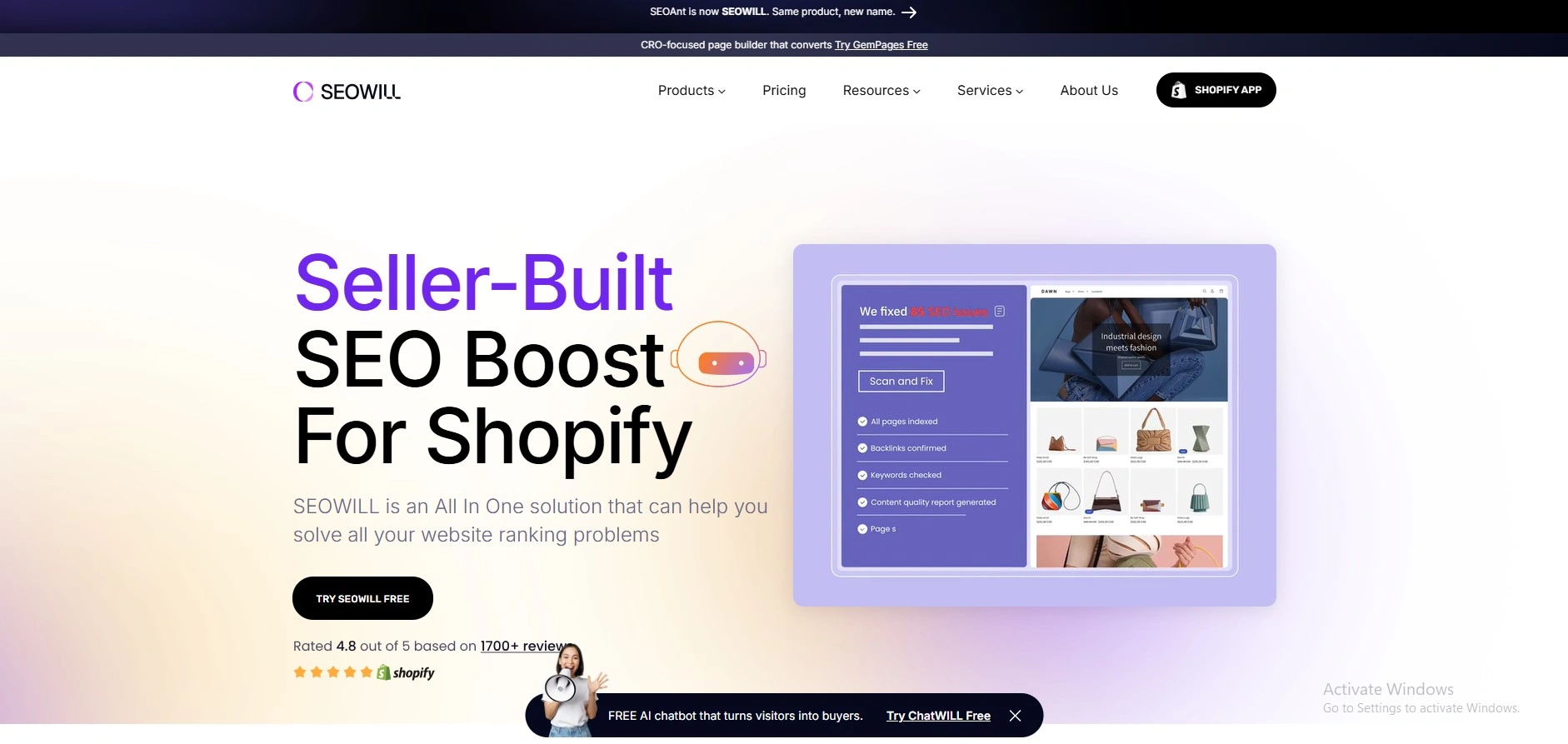 Seo Tools For Shopify-SEOWILL – AI SEO Optimizer