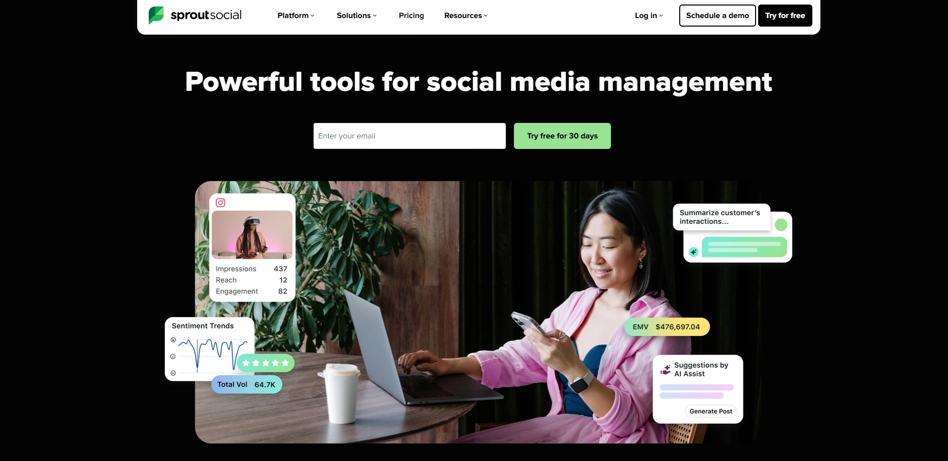Review Management Software -Sprout Social