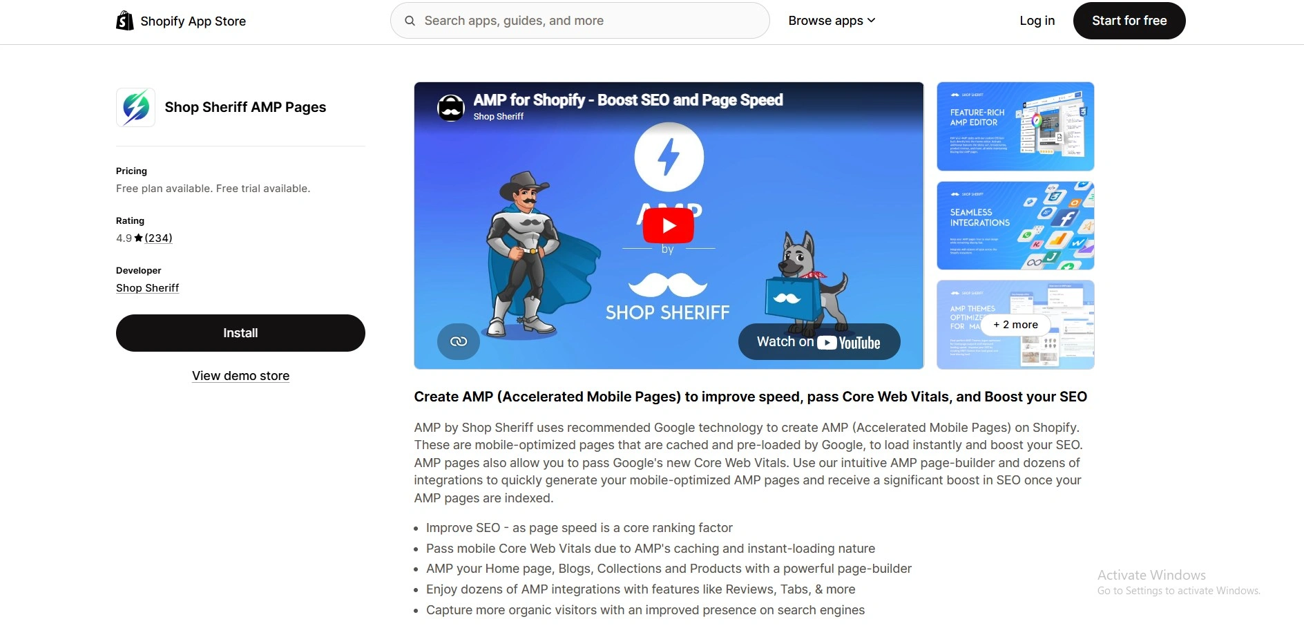 Seo Tools For Shopify- AMP by Shop Sheriff