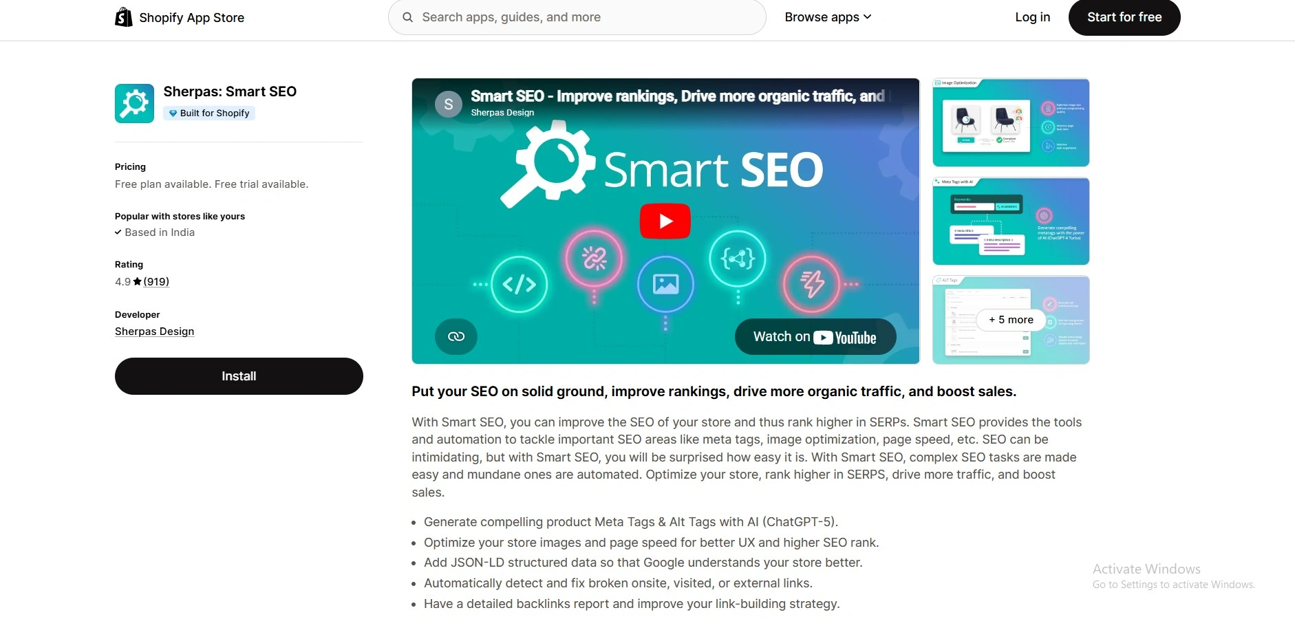Seo Tools For Shopify-Smart SEO (Sherpas: Smart SEO)