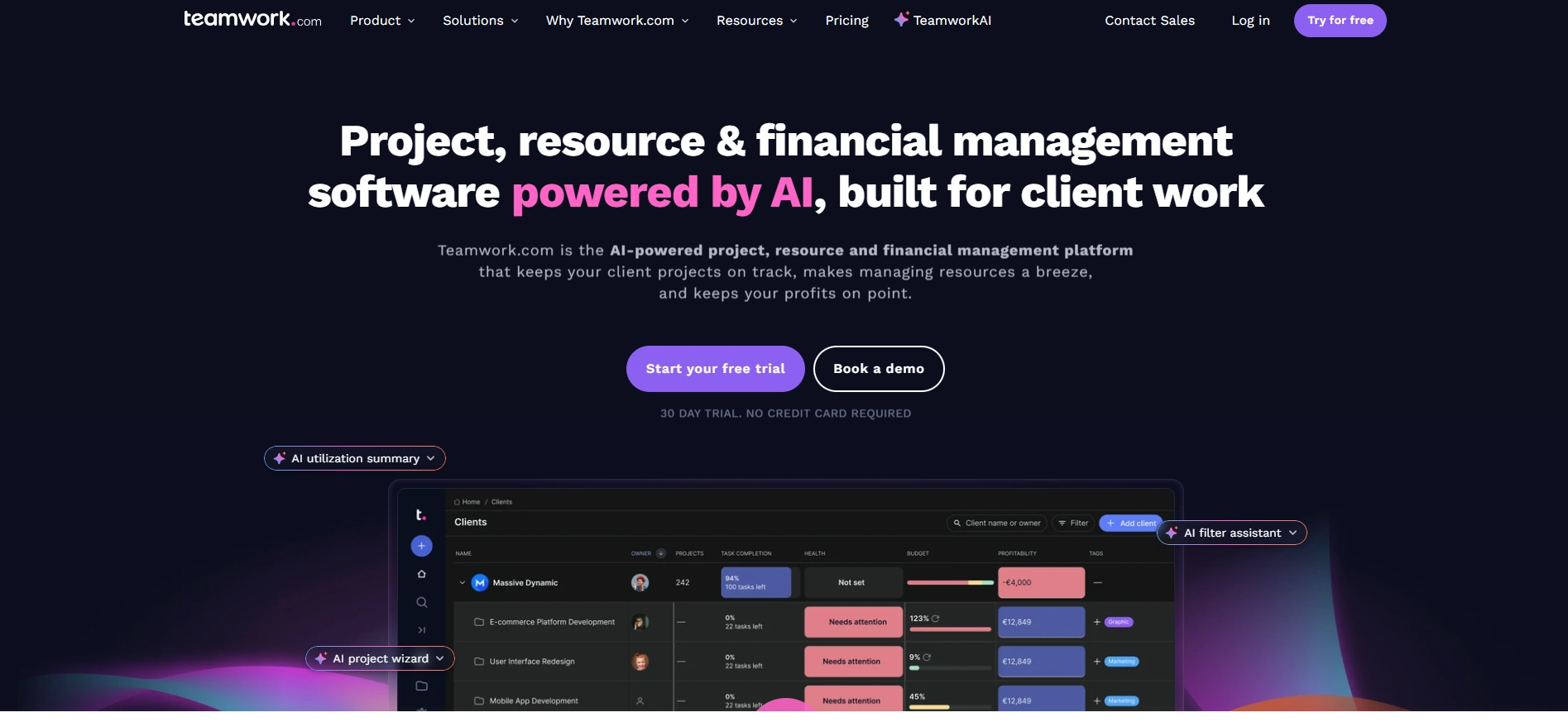 Marketing Project Management Software -Teamwork