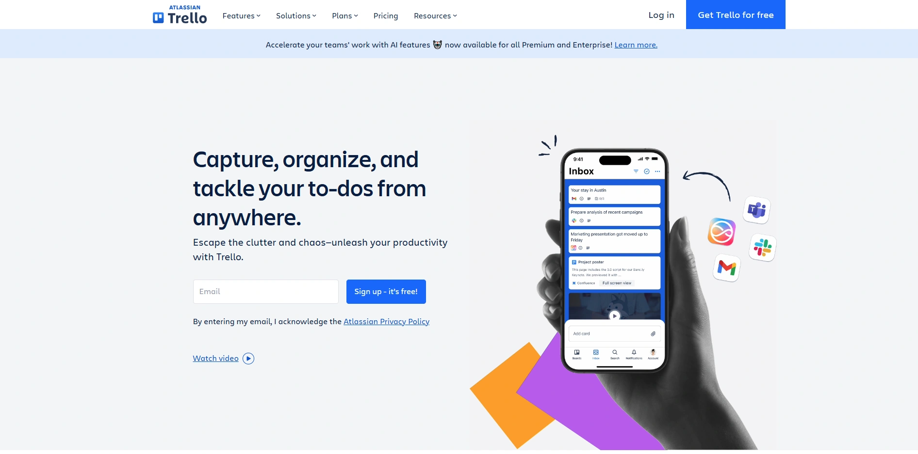 Marketing Project Management Software -Trello