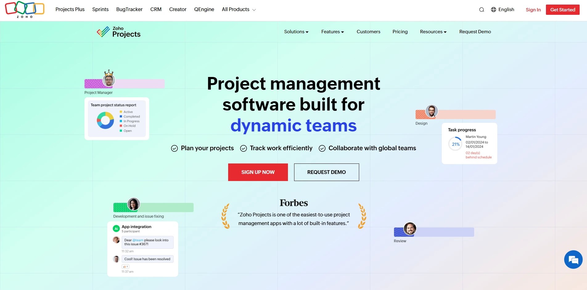 Marketing Project Management Software -Zoho Projects